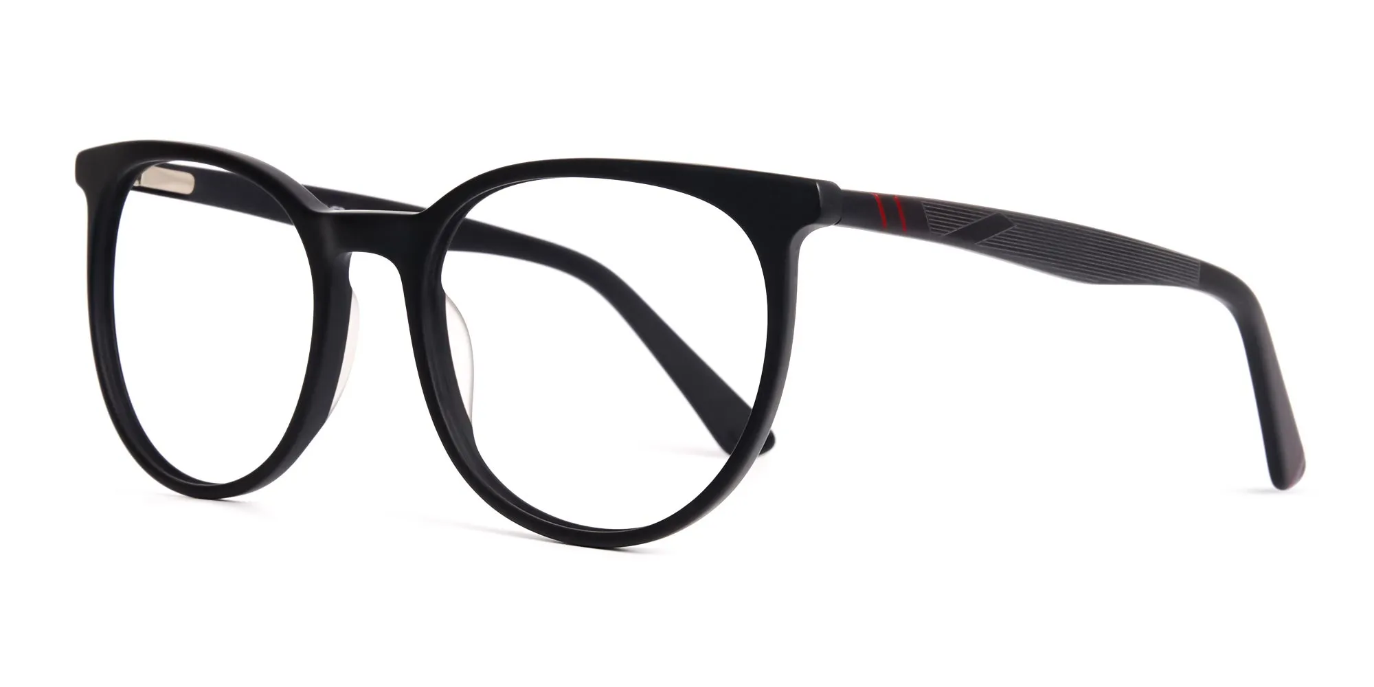 Designer-matte-Black-Full-Rim-Round-Glasses-Frames-2