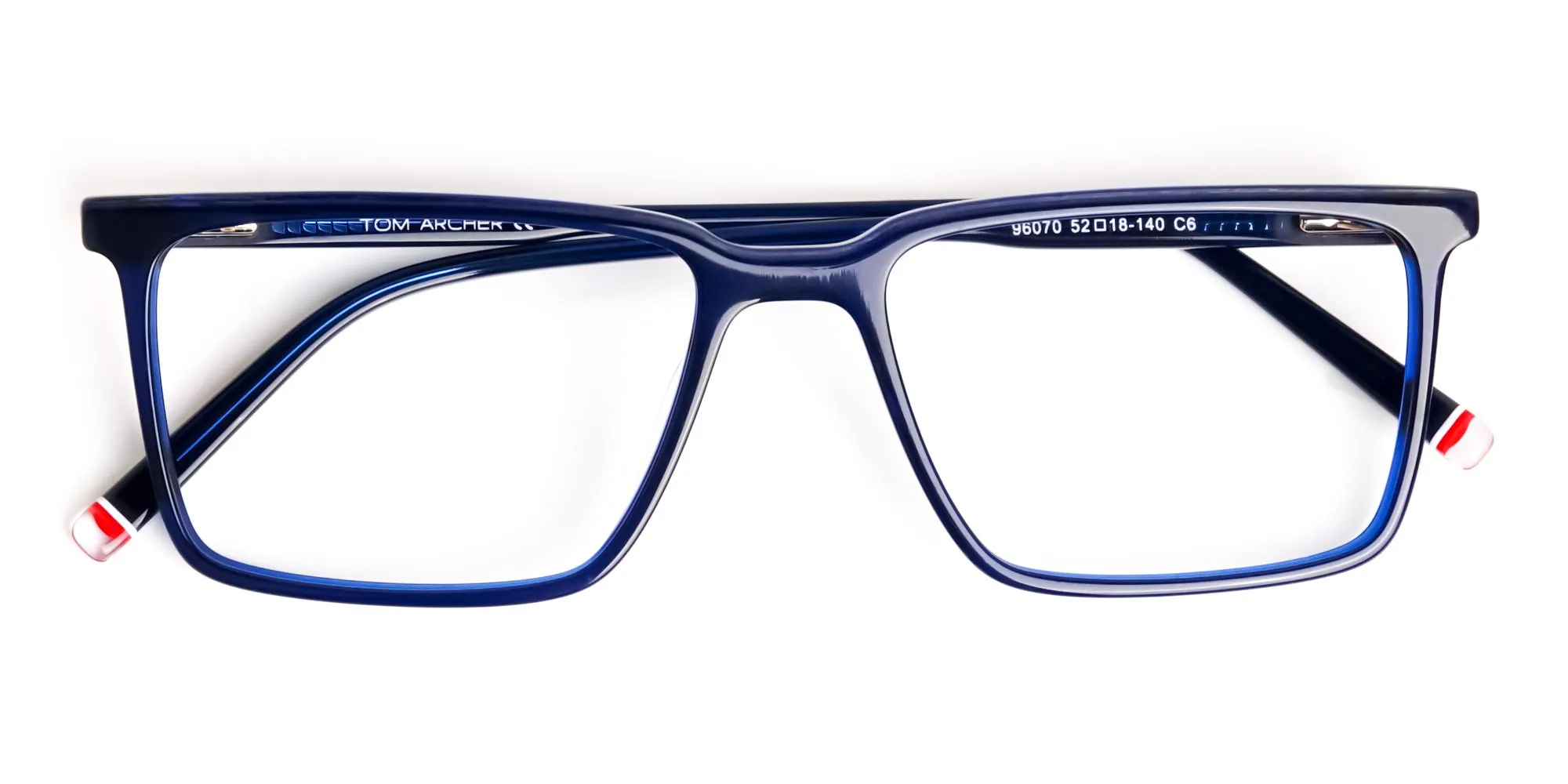 navy blue and red rectangular glasses frames-2