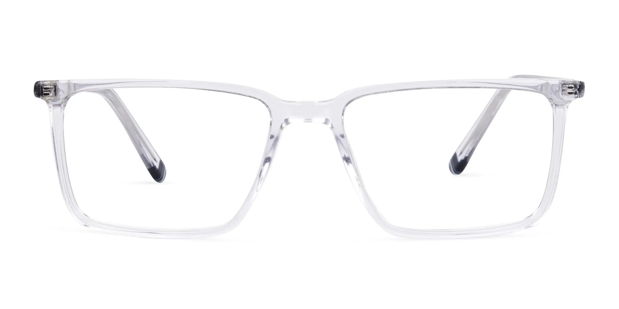 Crystal Clear Rimmed Round Glasses-2