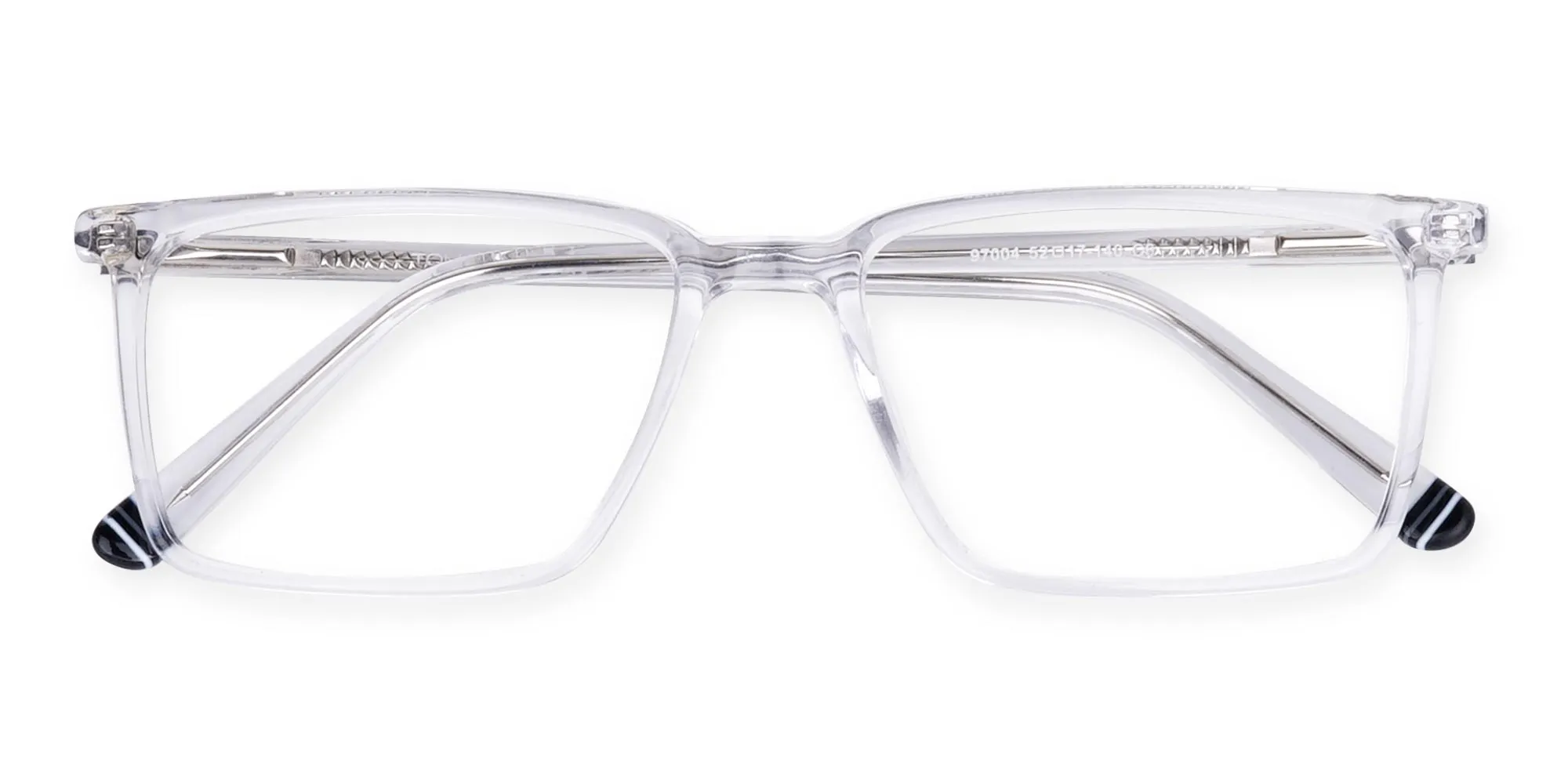 Crystal Clear Rimmed Round Glasses-2