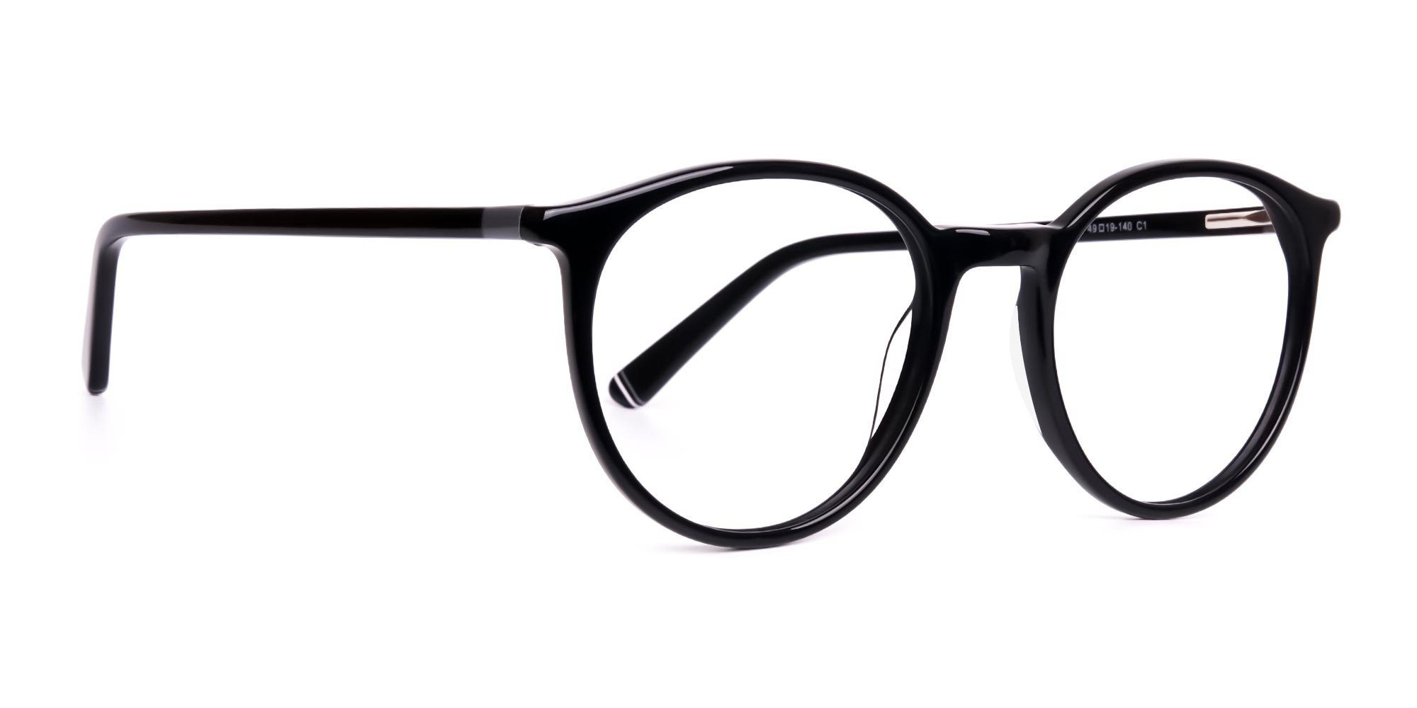 black round full rim glasses frames-1