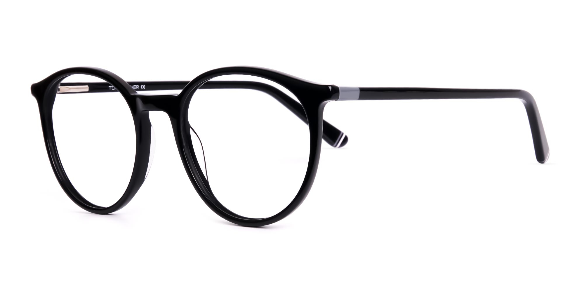 black round full rim glasses frames-1