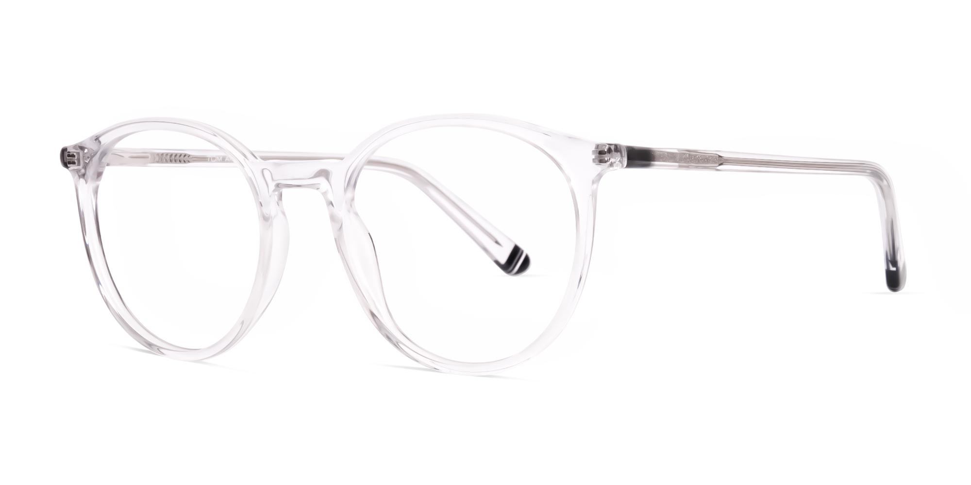 transparent round full rim glasses frames-1