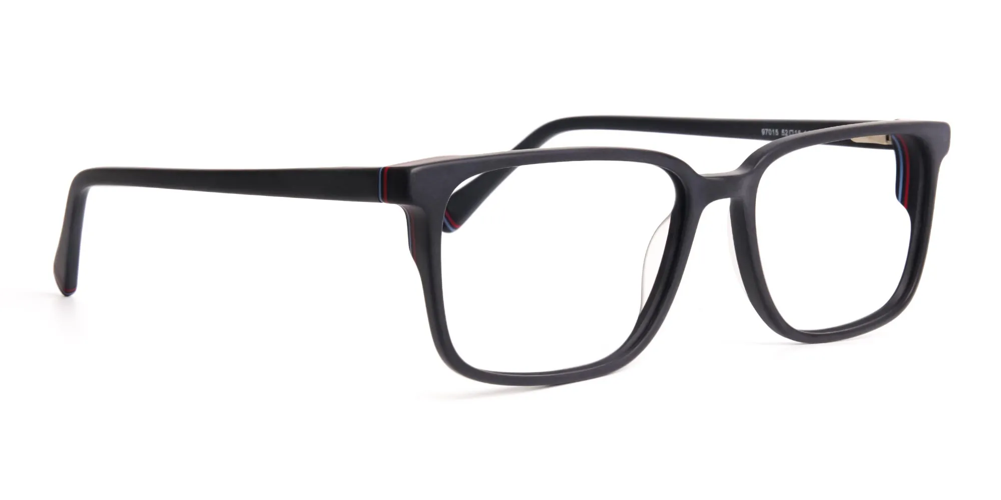 matte black thick design rectangular glasses frames-1