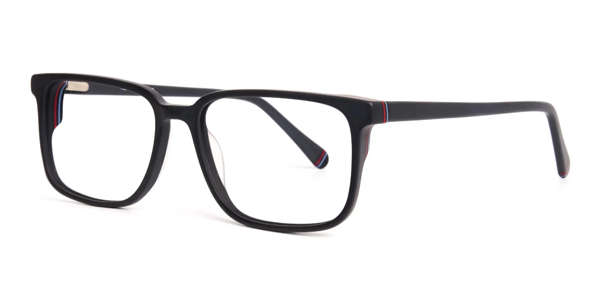 matte black thick design rectangular glasses frames-1