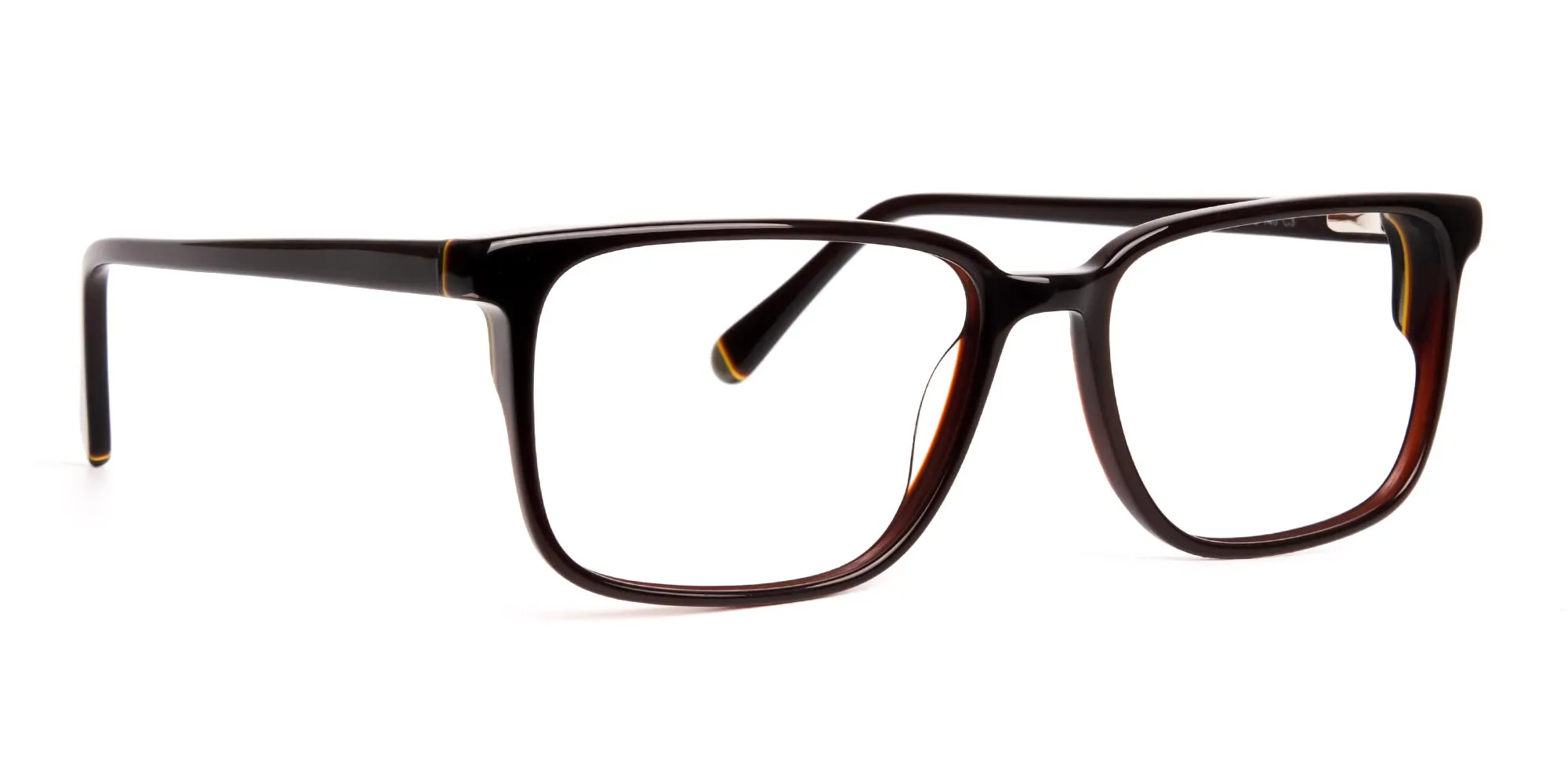 brown thick design rectangular glasses frames-1