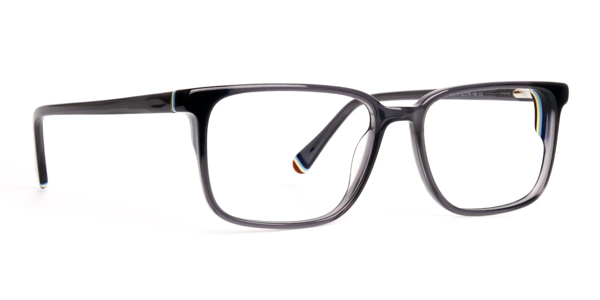 dark grey shiny rectangular glasses frames-1