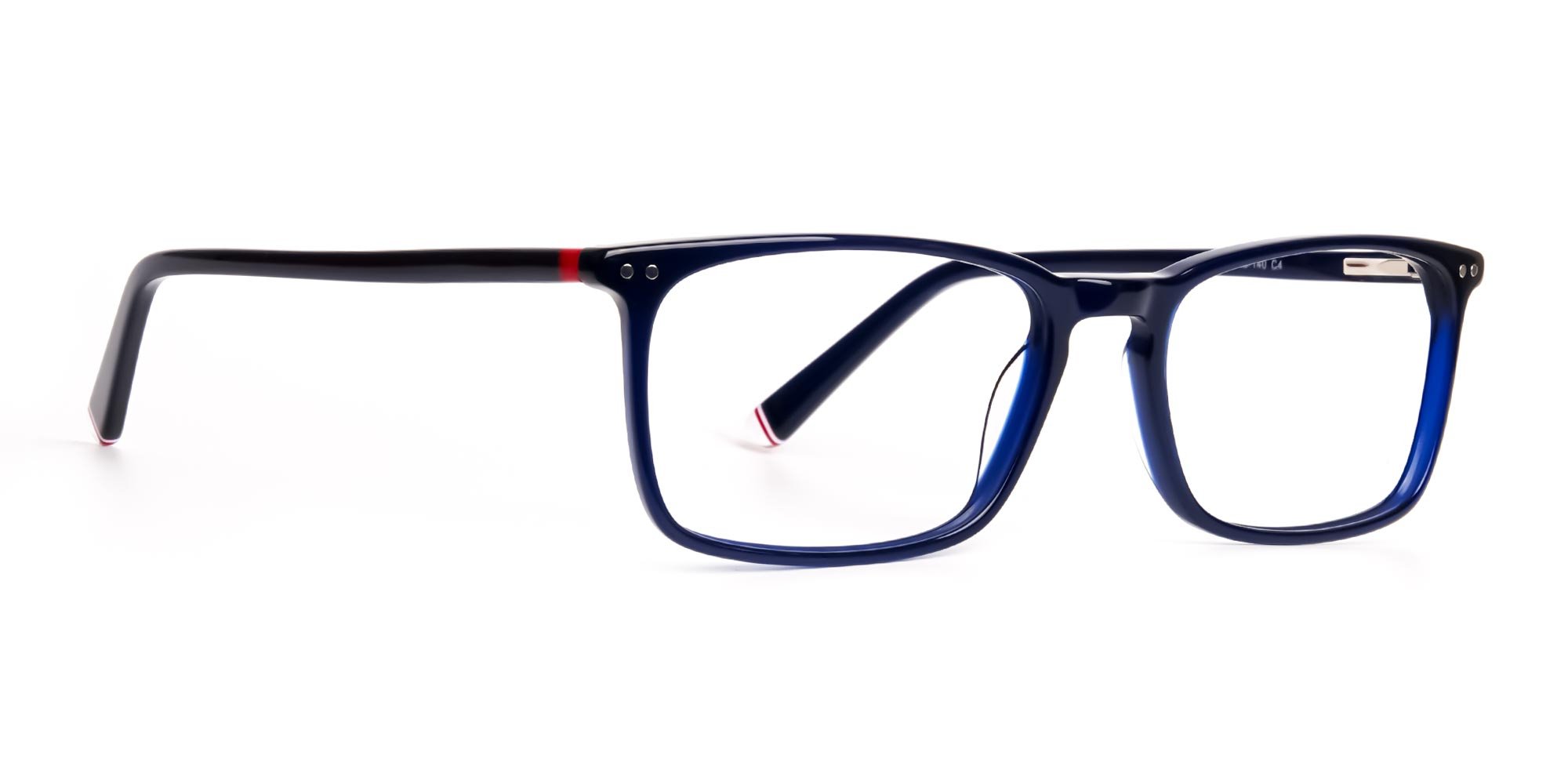 blue glasses in rectangular shape frames-1