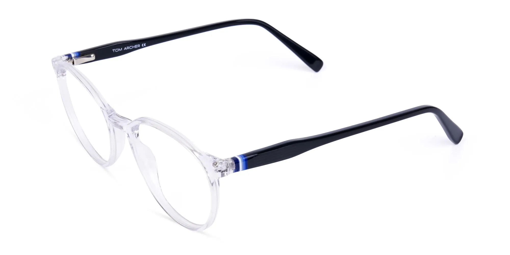 round frame blue light glasses-1