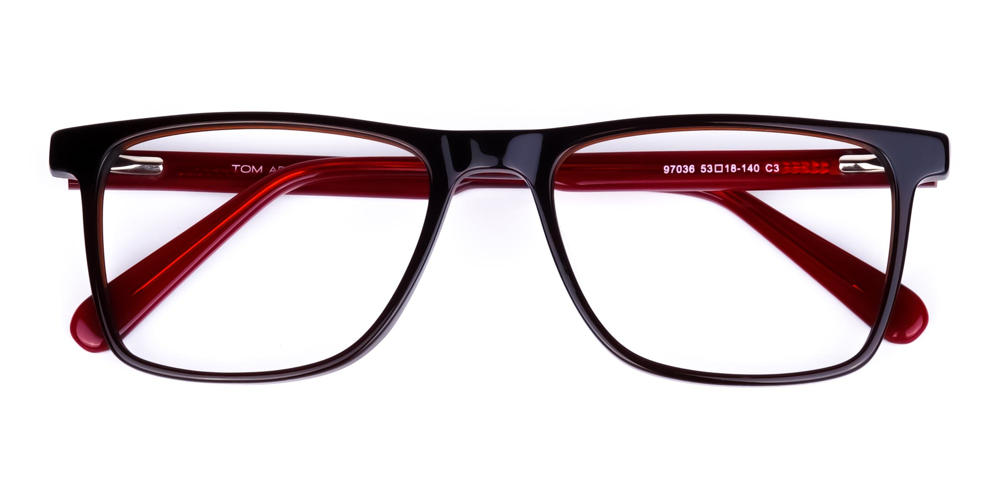 Dark Brown Rimmed Rectangular Glasses-1