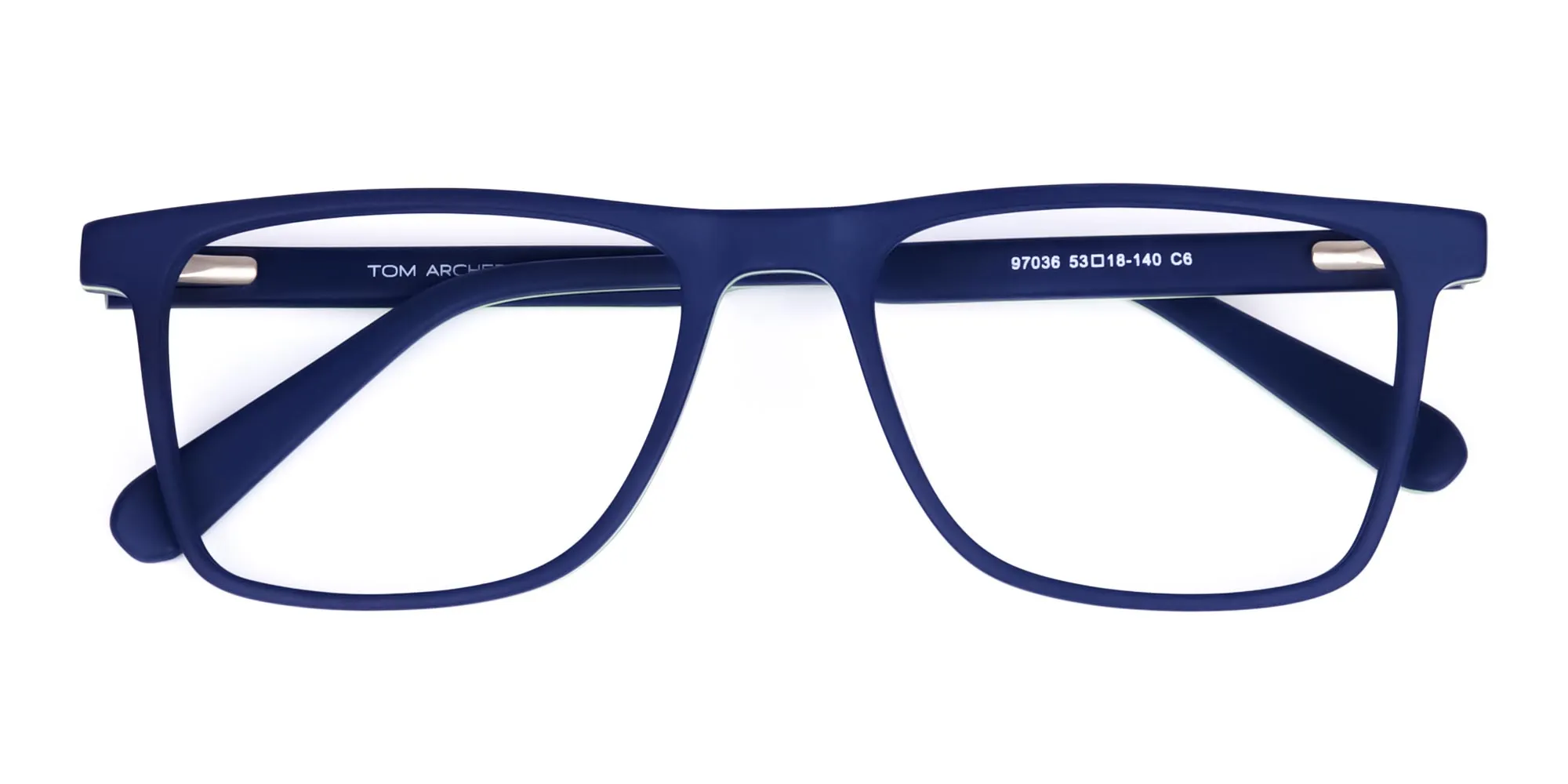 Blue Green Rimmed Rectangular Glasses-2