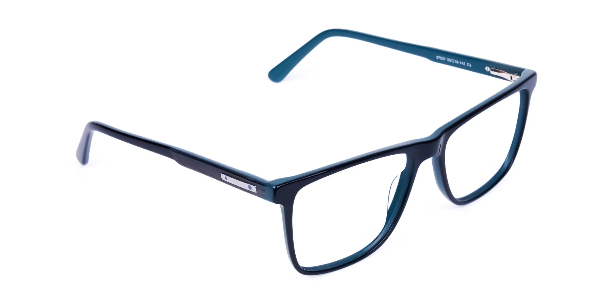Black Designer Rectangular Glasses Frames-2