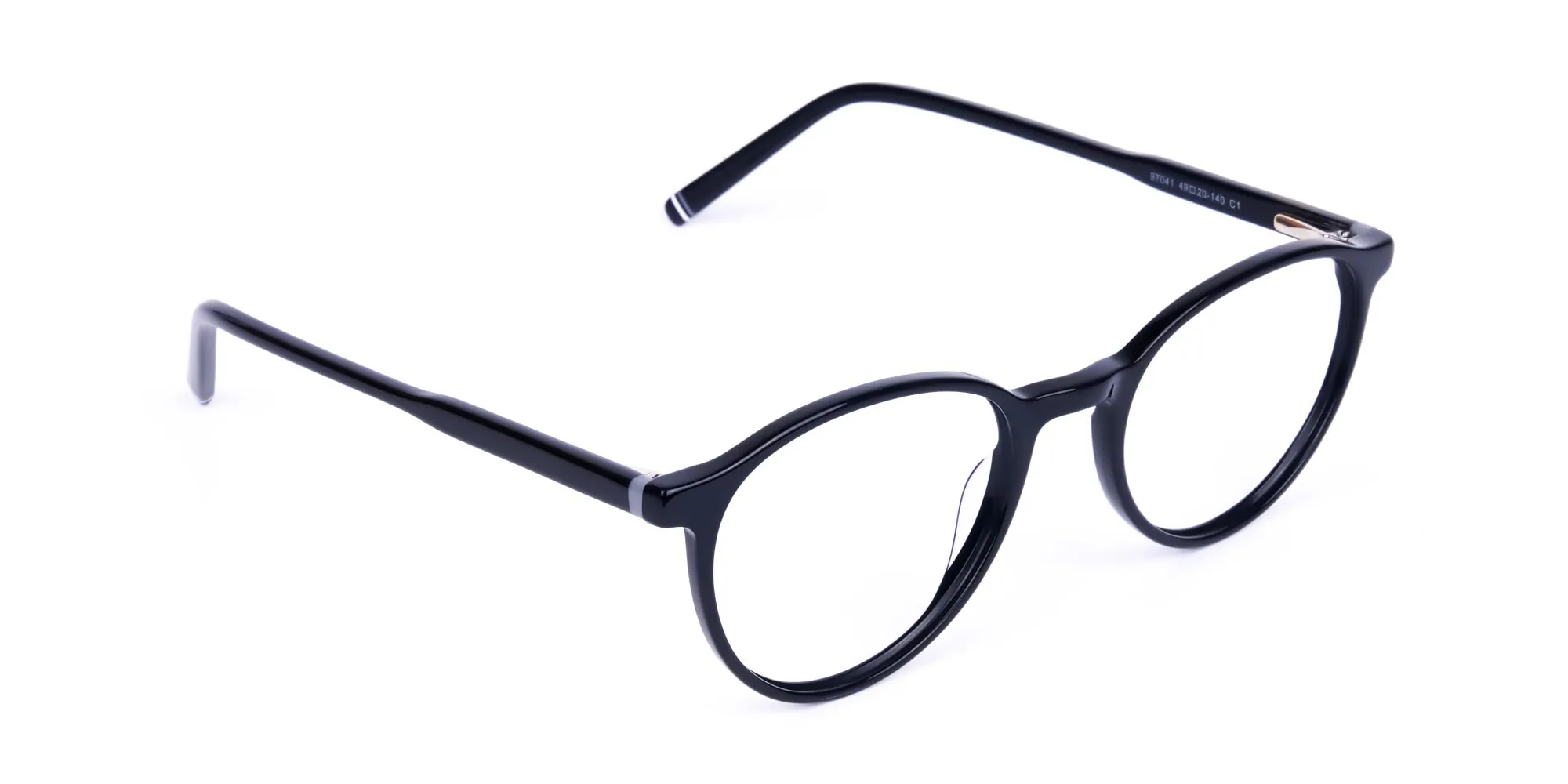 Classic Black Rimmed Round Glasses-2