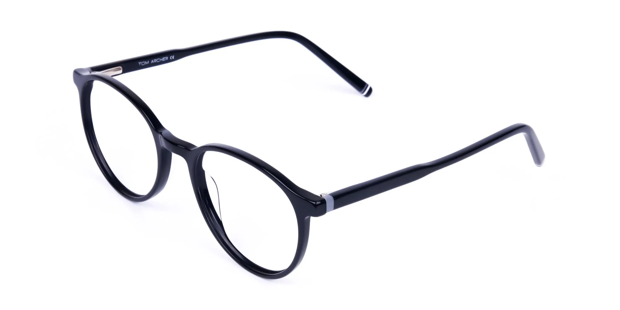 Classic Black Rimmed Round Glasses-2