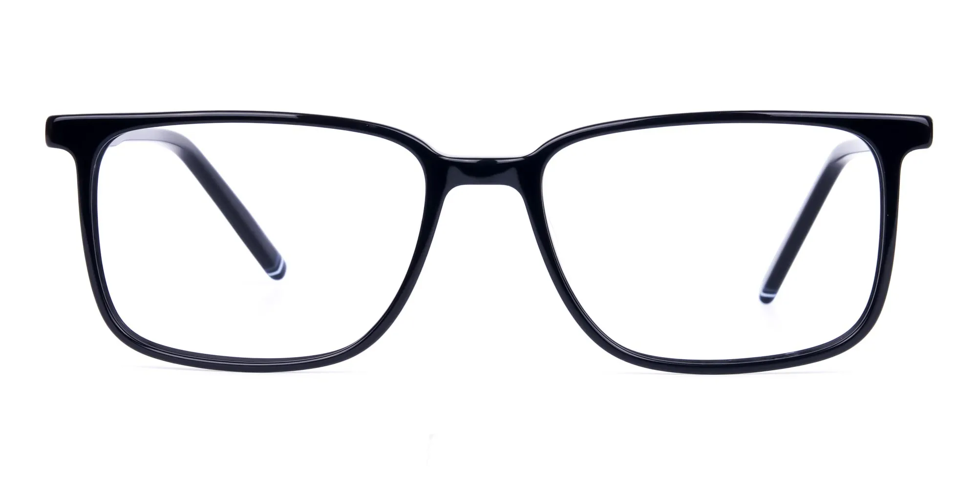 Classic Black Rim Rectangular Glasses-2