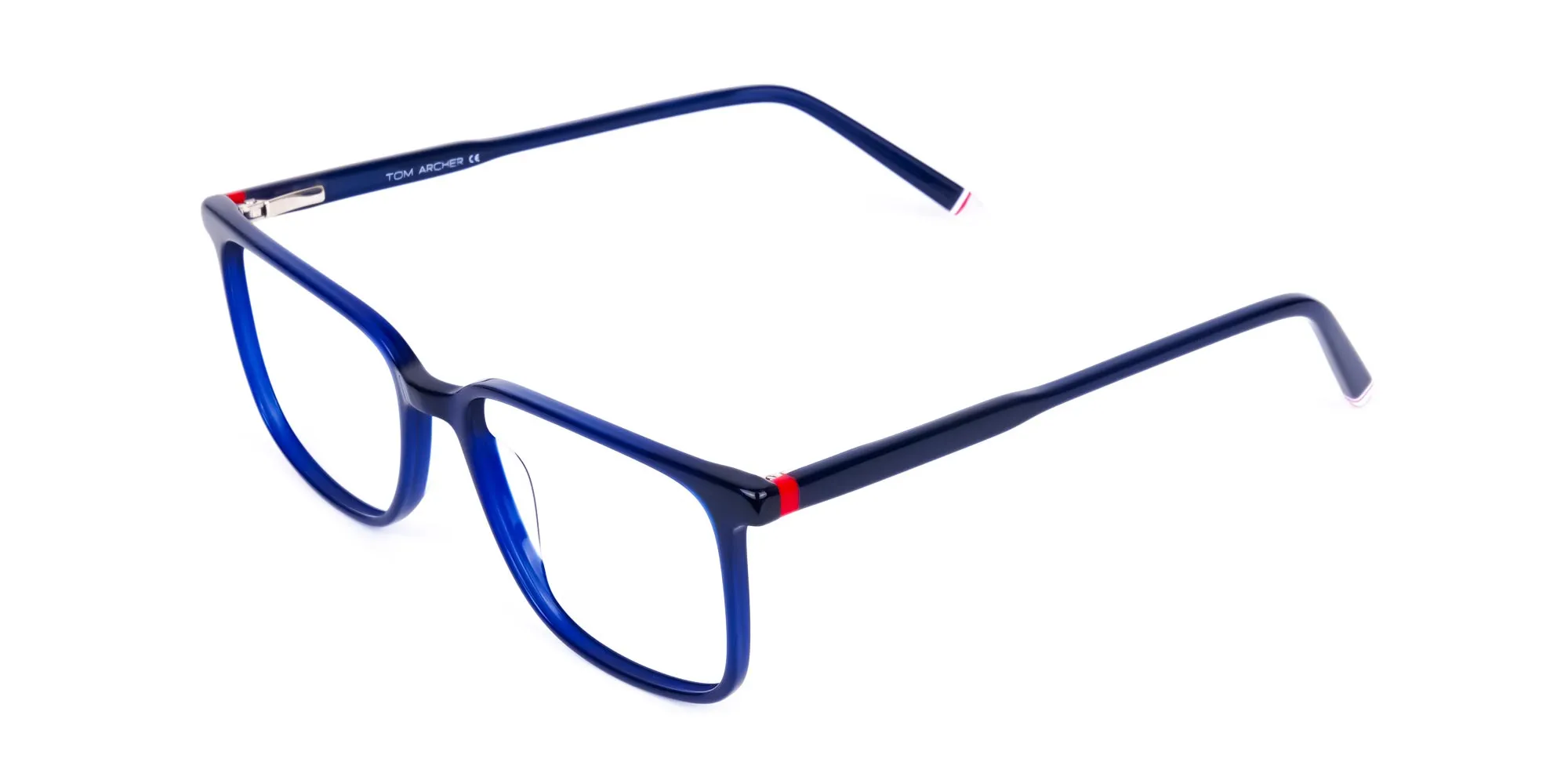 Blue Rimmed Rectangular Glasses-2