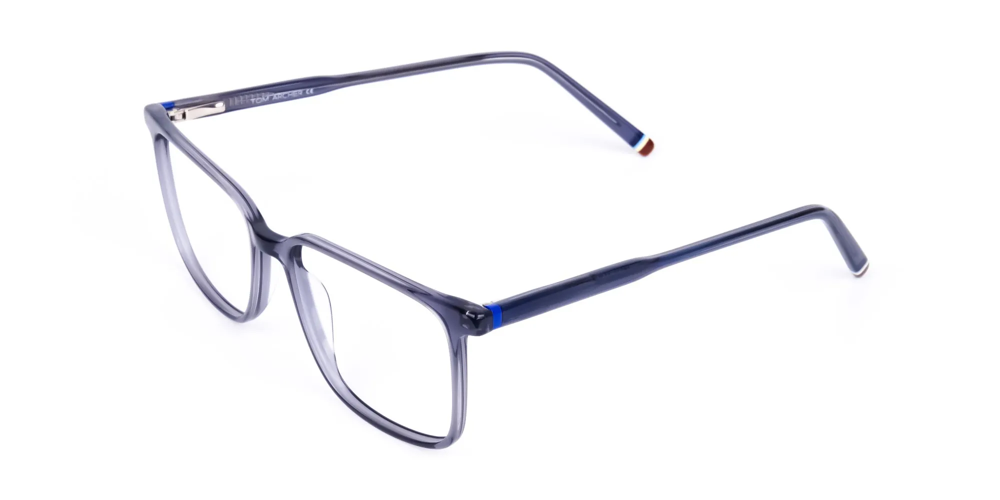 Blue Rimmed Rectangular Glasses-2