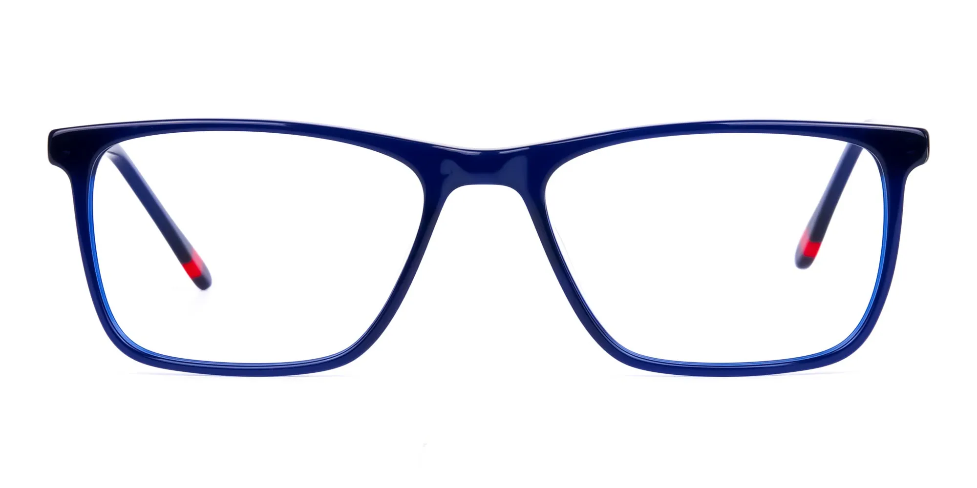 Navy Blue Rectangular Full Rim Glasses-2