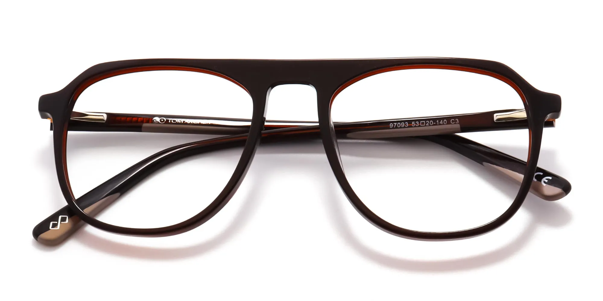 brown aviator glasses 
