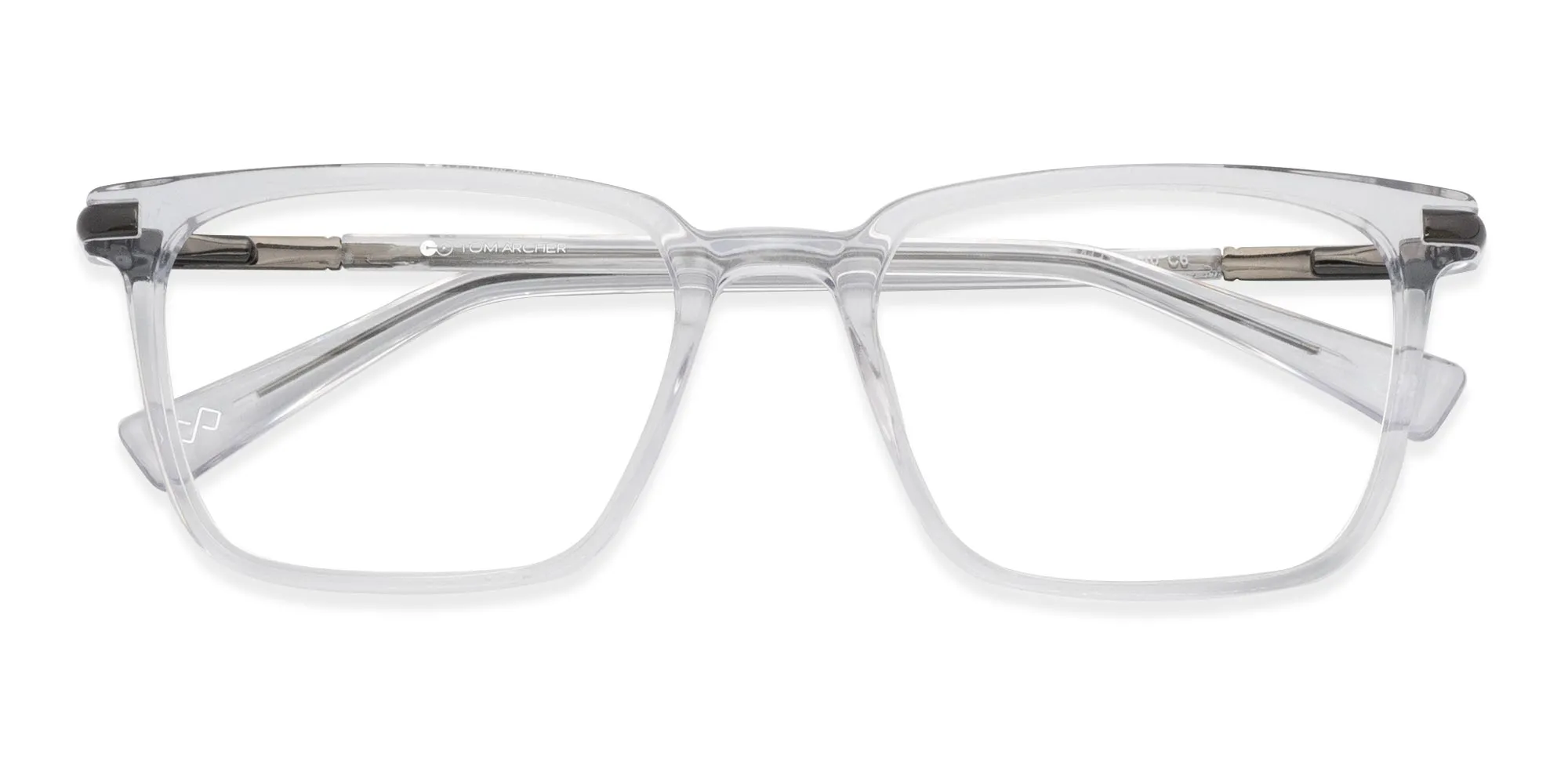 Square Frame Clear Glasses-2