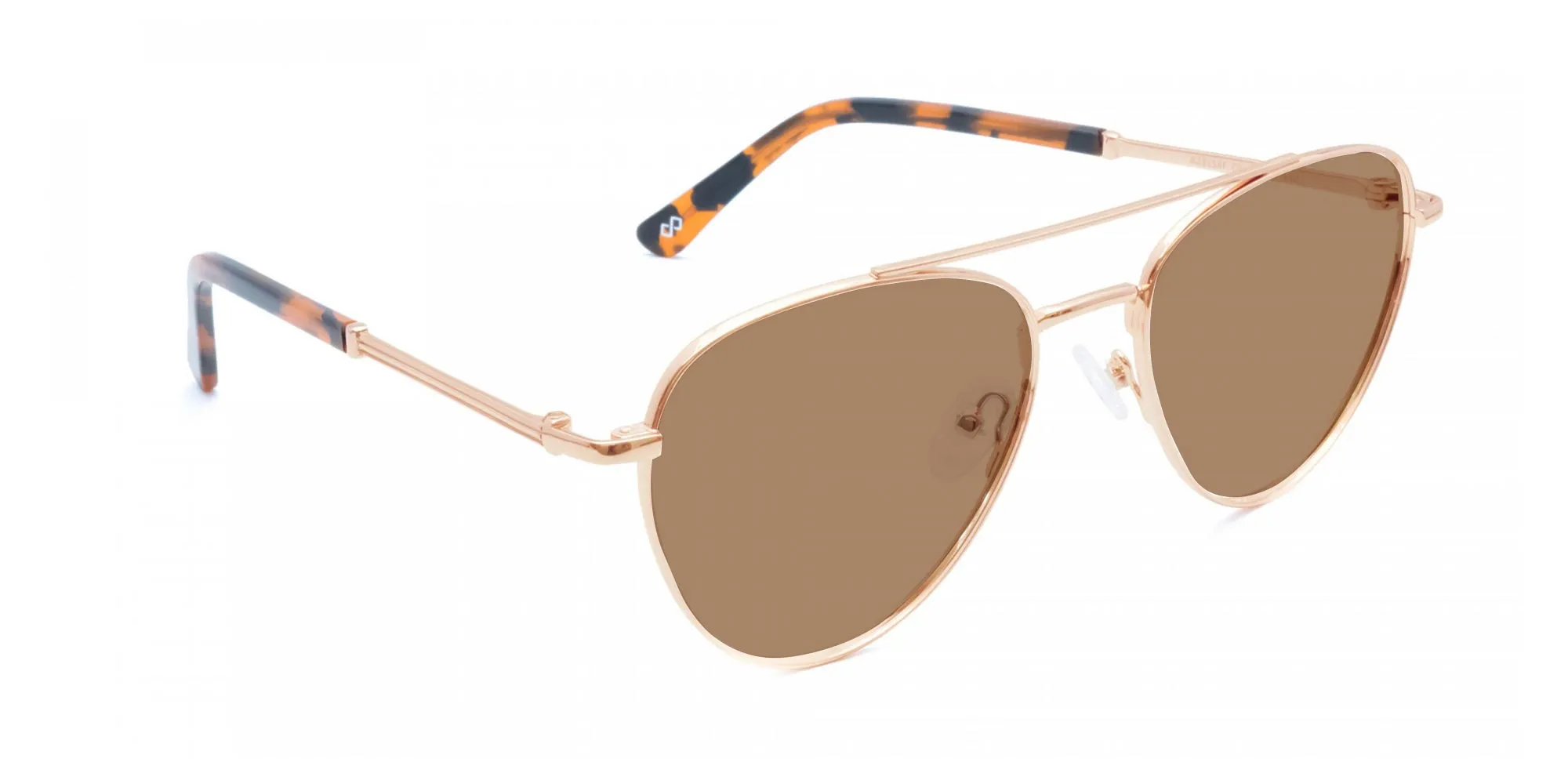 Rose Gold Frame Sunglasses-2