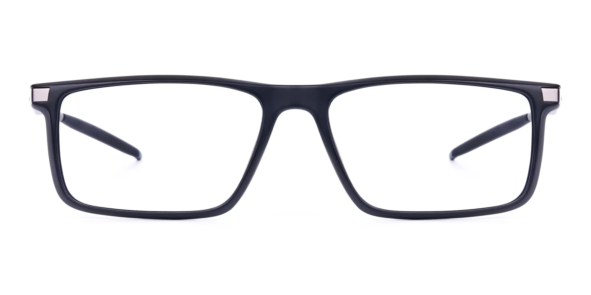 Black full-rimmed prescription sports glasses-2
