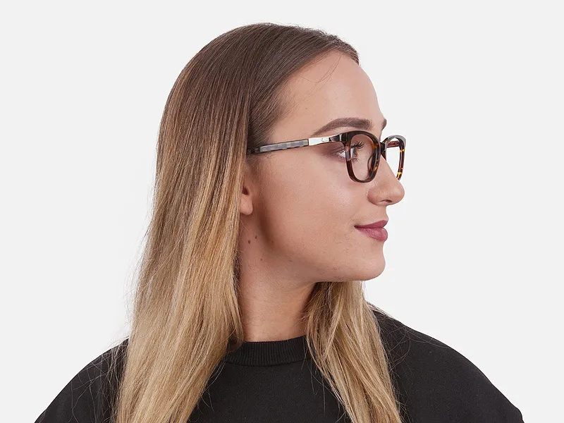 Tortoiseshell Cat Eye Glasses for Women - 1