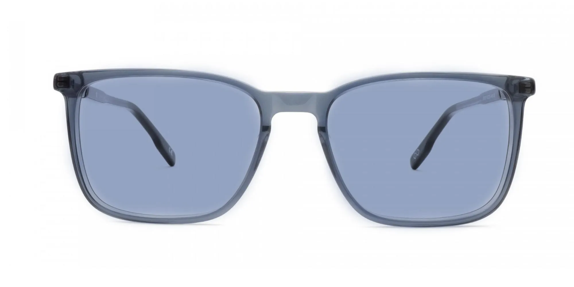 Crystal Grey Rectangular Sunglasses-2