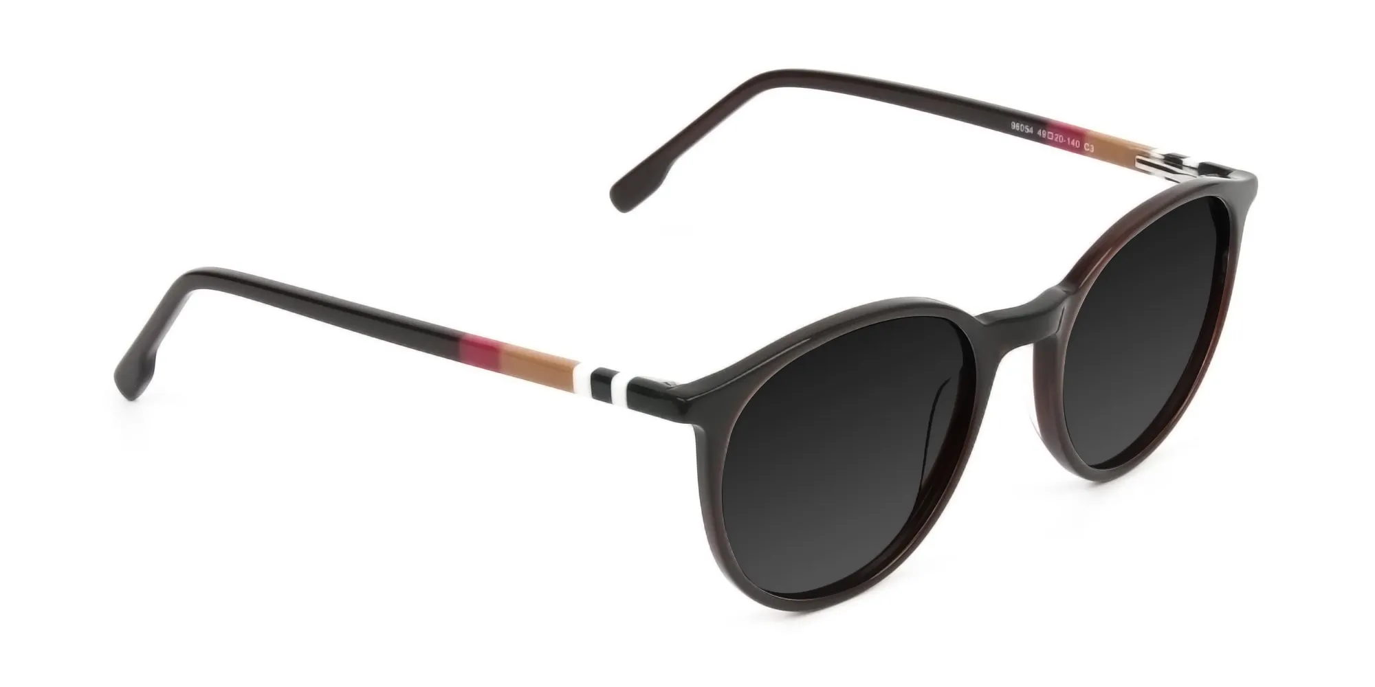 Dark-grey-tinted-dark-brown-sunglasses - 2