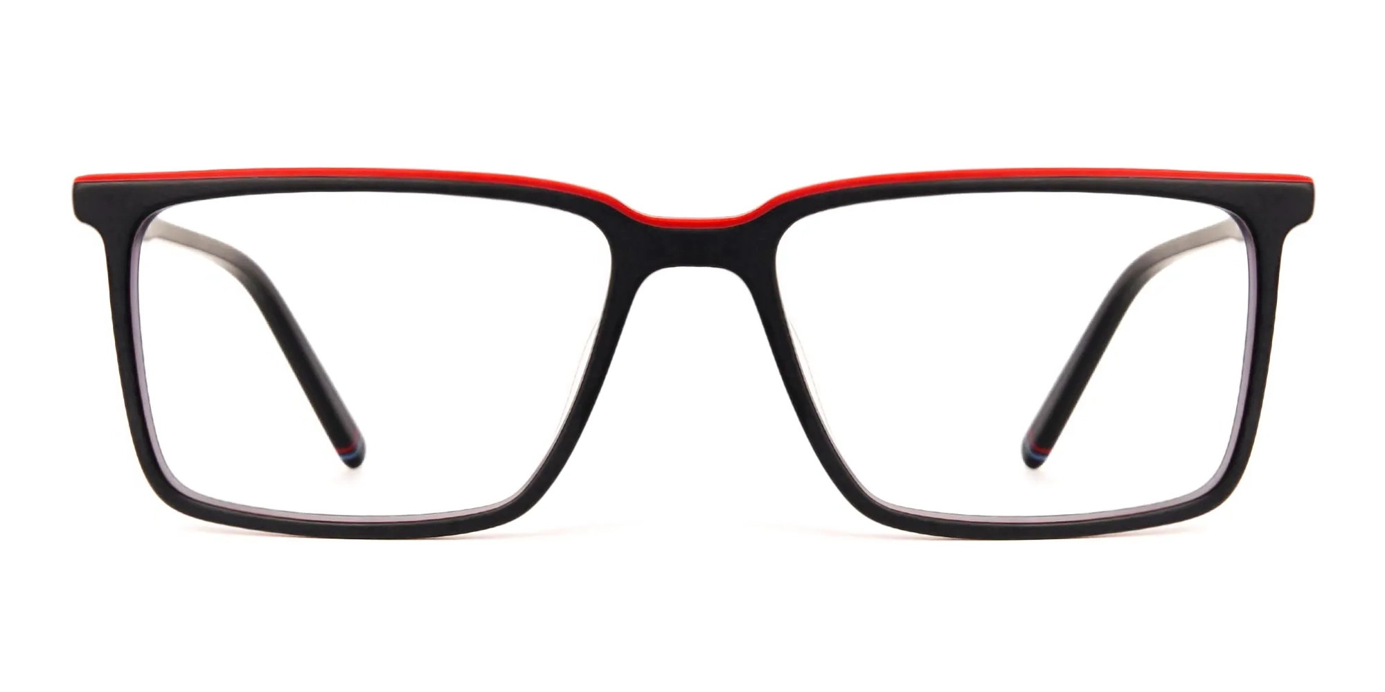 black and red rectangular glasses frames-2