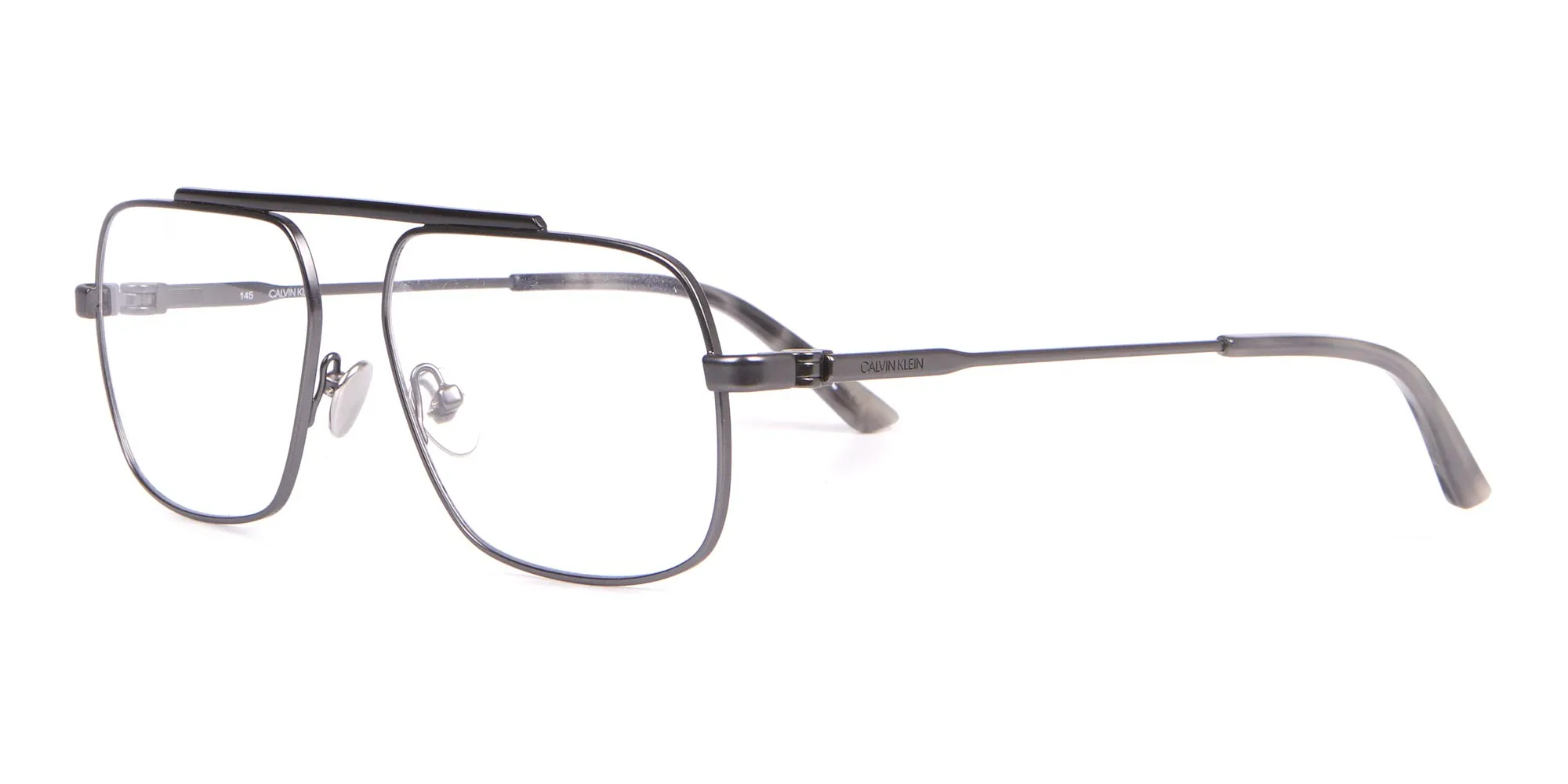 Calvin Klein CK18106 Black & Gun Metal Glasses Rectangular-2