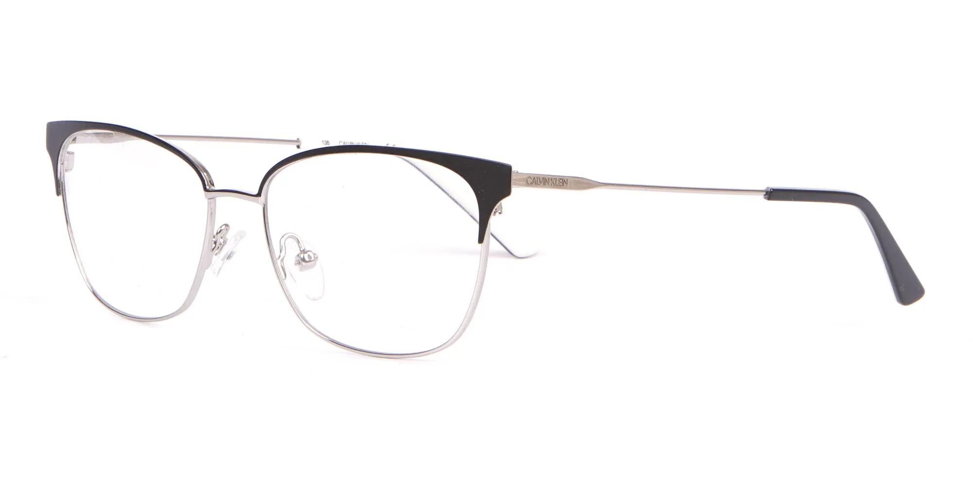 Calvin Klein CK18108 Women Rectangular Metal Glasses Black-2