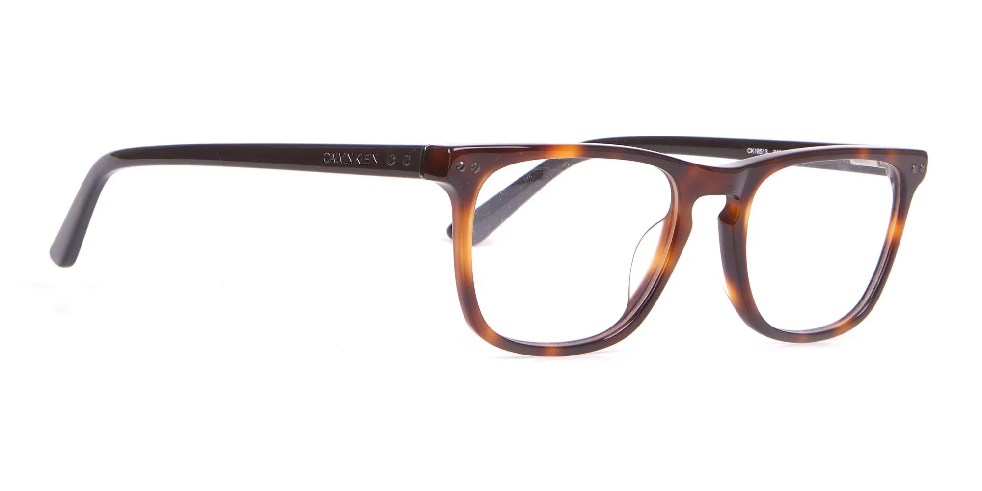 Calvin Klein CK18513 Rectangular Glasses in Brown Tortoise-2