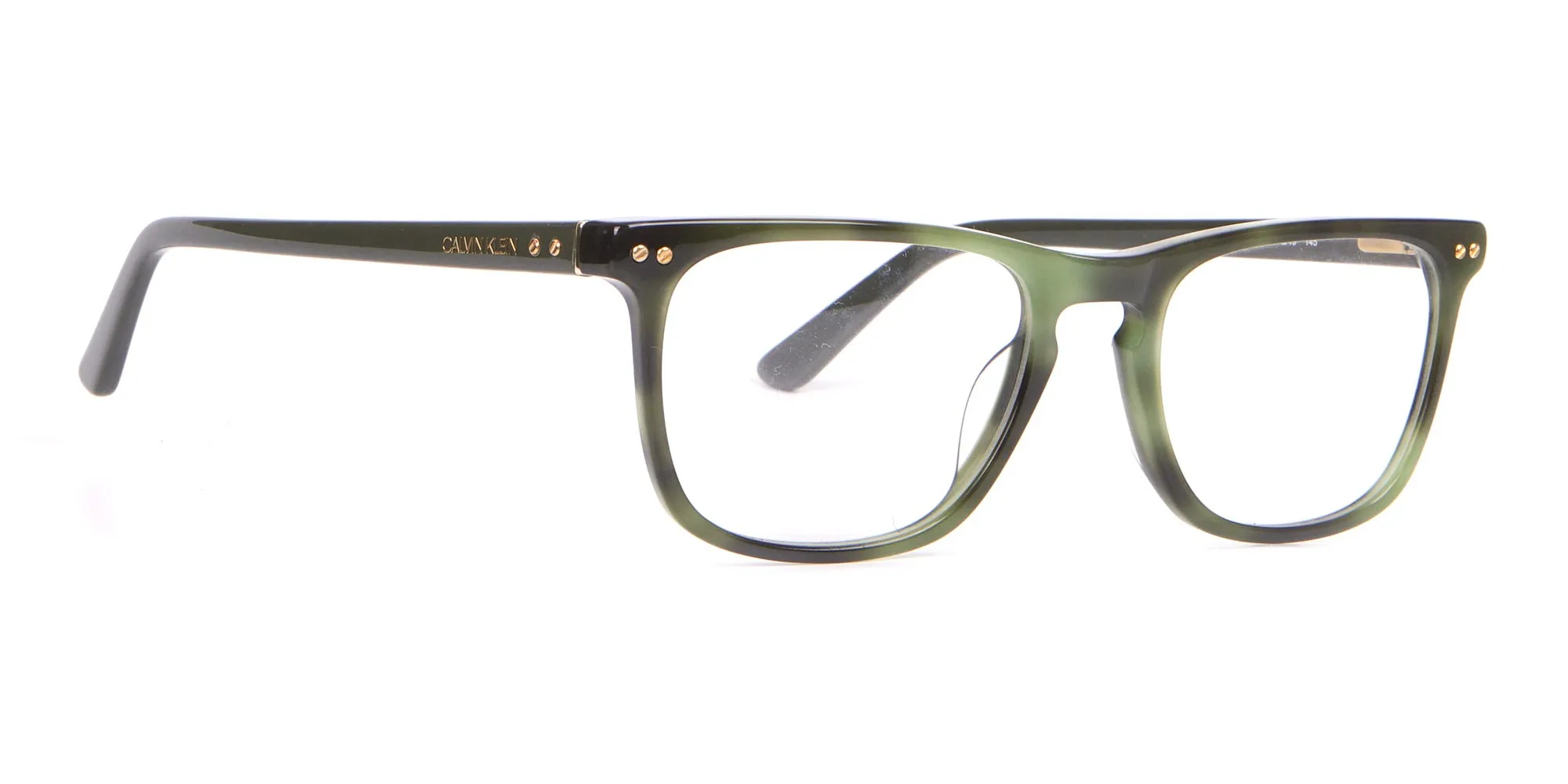 Calvin Klein CK18513 Rectangular Glasses in Green Tortoise-2