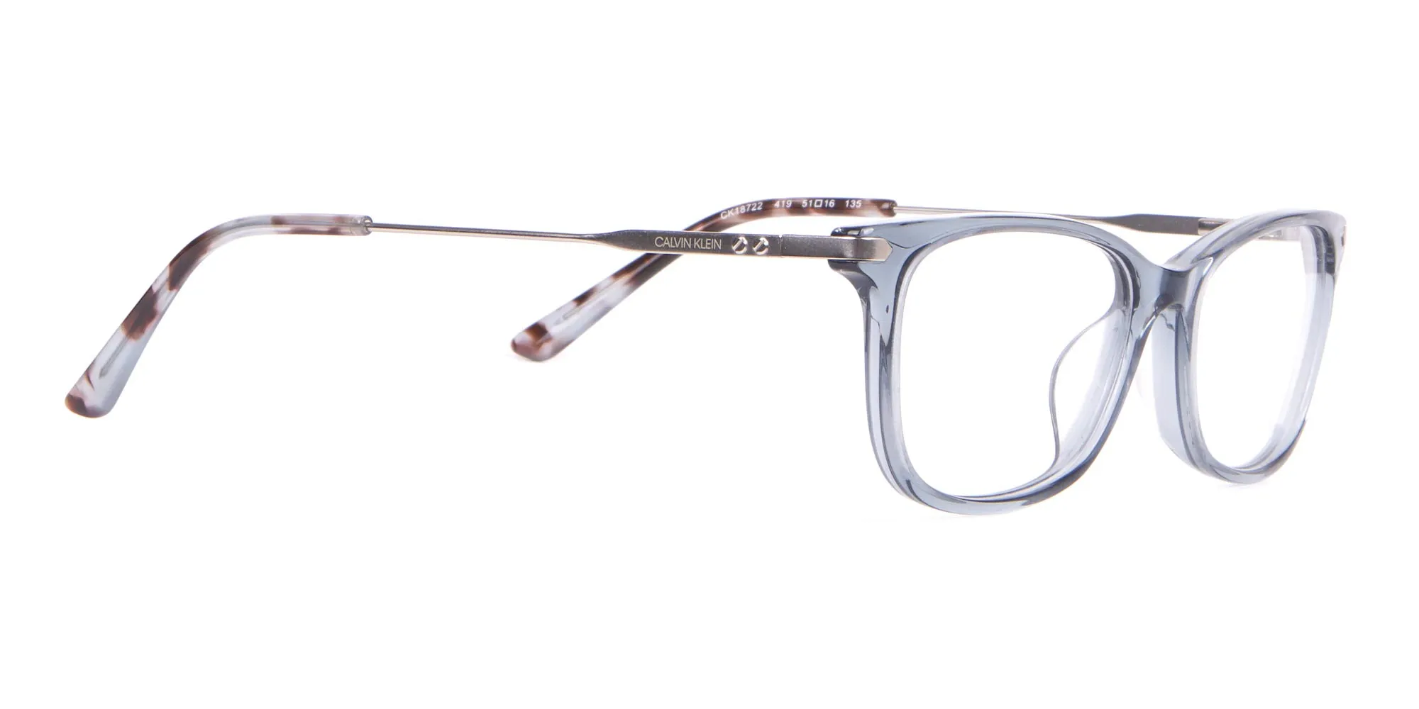 Calvin Klein CK18722 Crystal Blue Cat-Eye Rectangular Frame-2