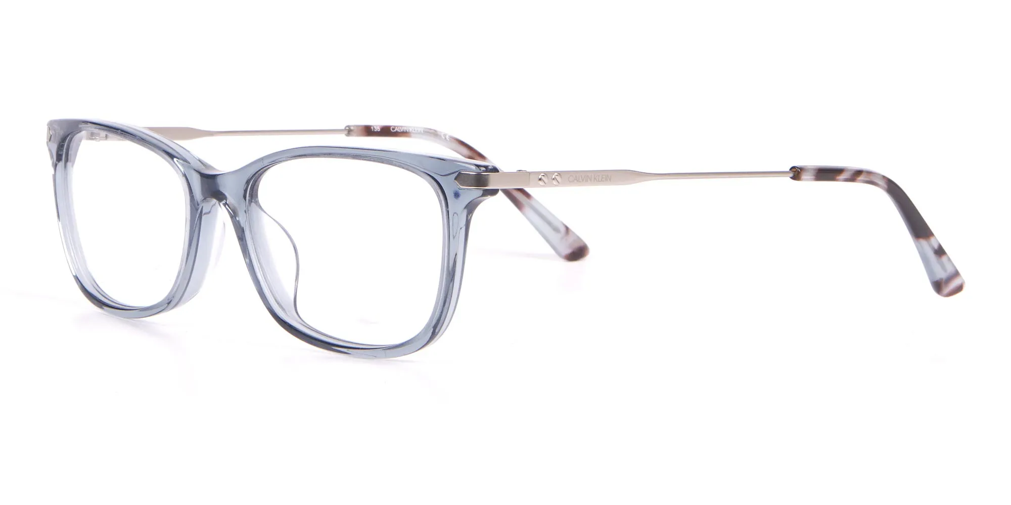 Calvin Klein CK18722 Crystal Blue Cat-Eye Rectangular Frame-2