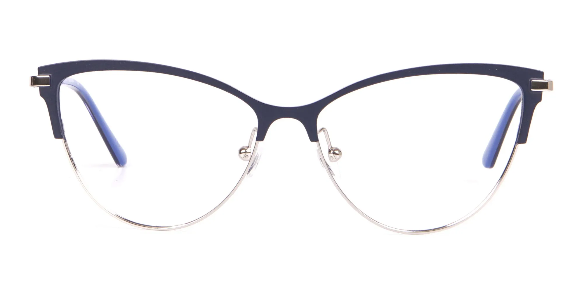 Calvin Klein CK19111 Women Cat-Eye Browline Glasses Navy -2