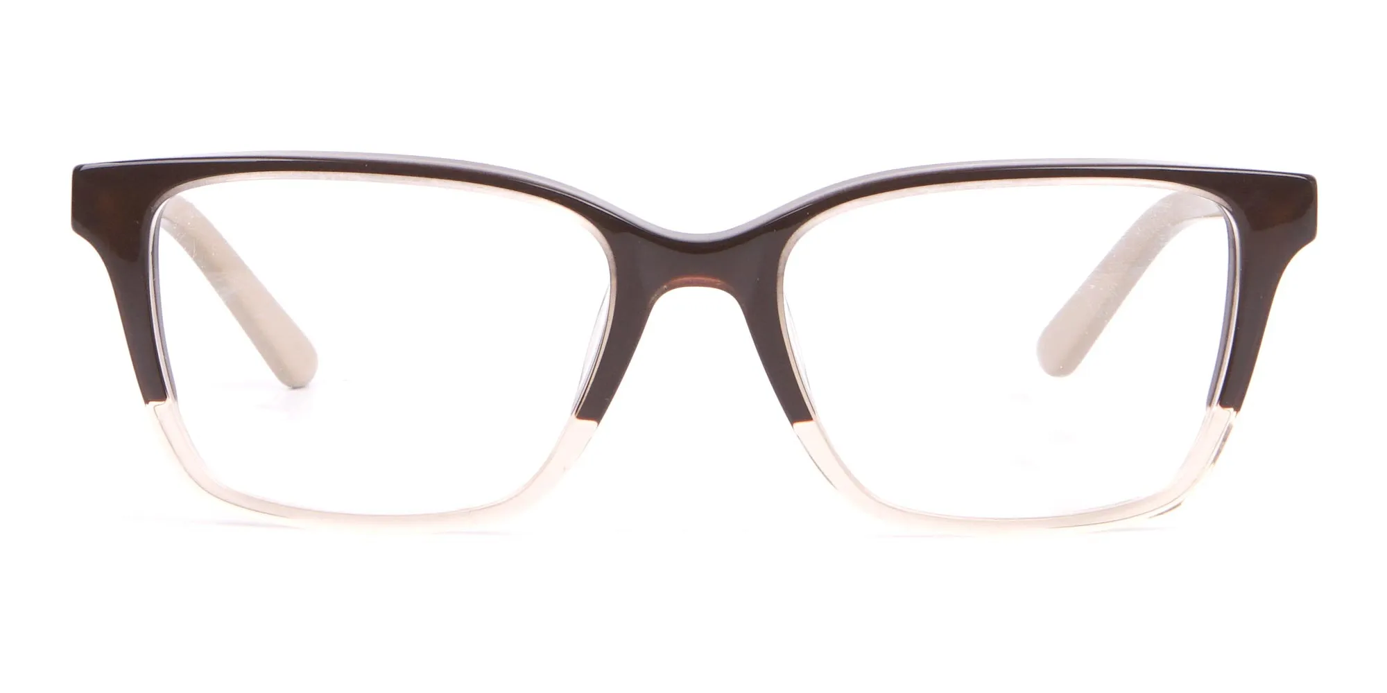 Calvin Klein CK19506 Two-Toned Rectangular Glasses Brown-2