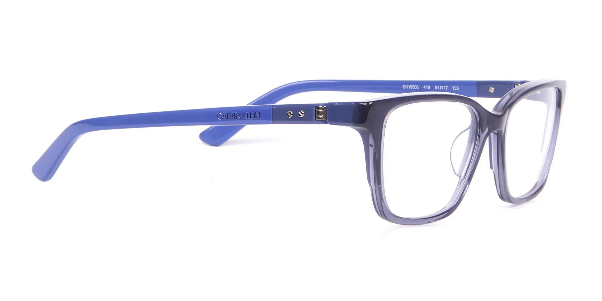 Calvin Klein CK19506 Two-Toned Retangular Glasses In Blue-2