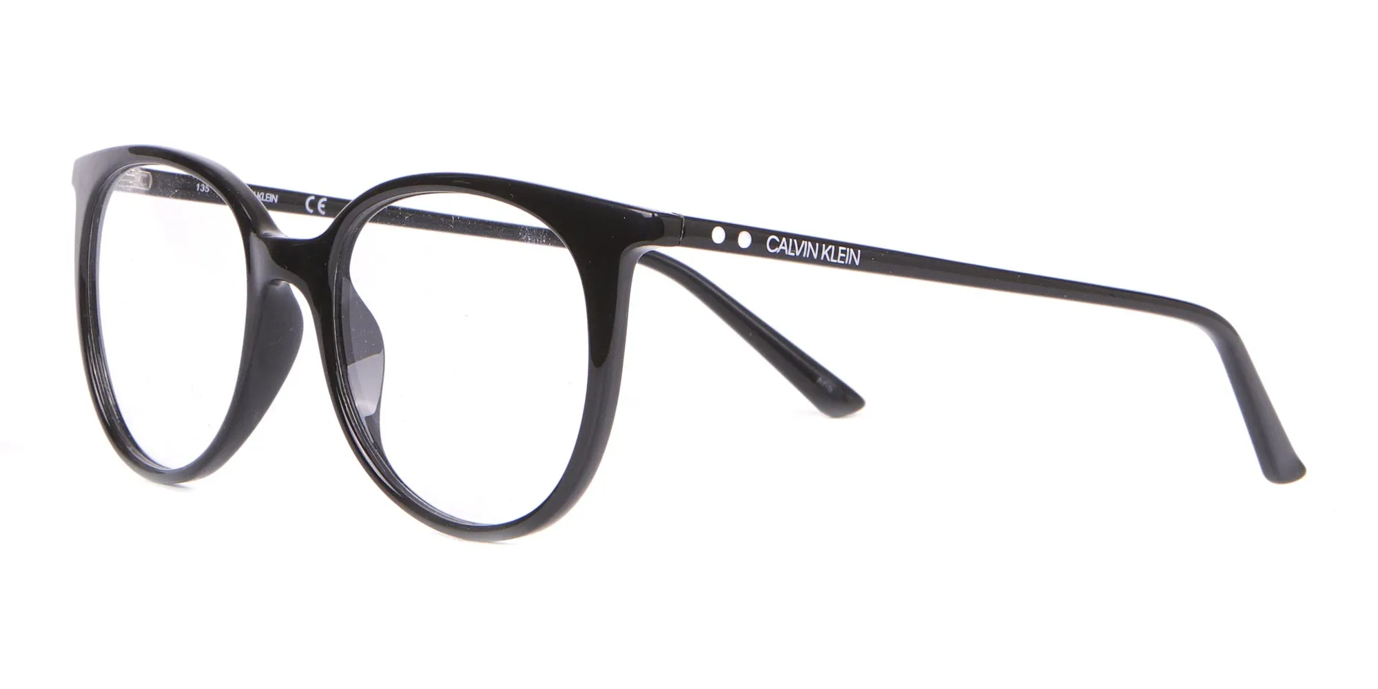 Calvin Klein CK19508 Unisex Black Classic Round Glasses-2