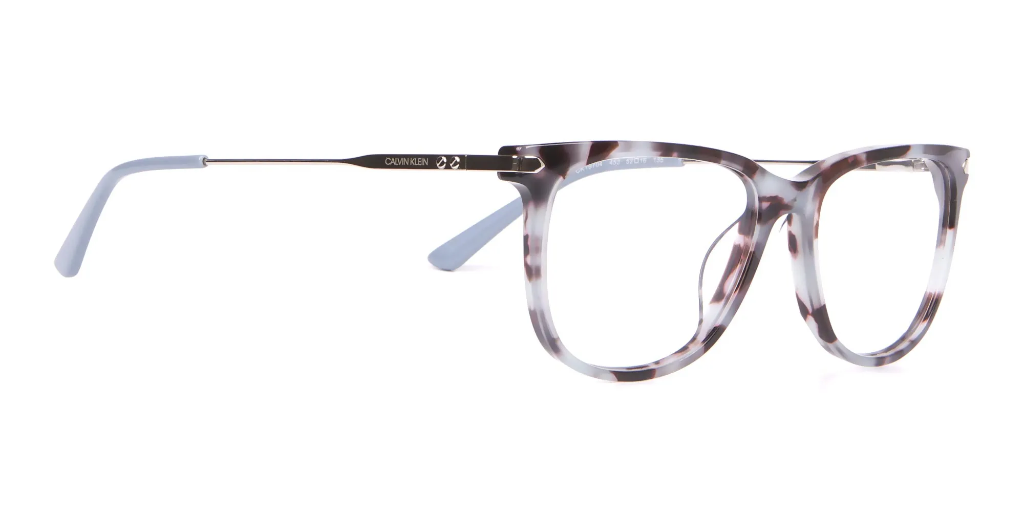 Calvin Klein CK19704 Square Glasses In Blue Tortoise-2