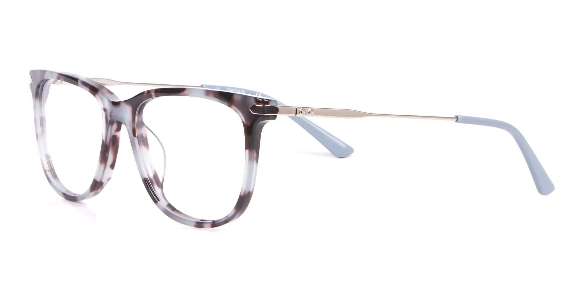 Calvin Klein CK19704 Square Glasses In Blue Tortoise-2