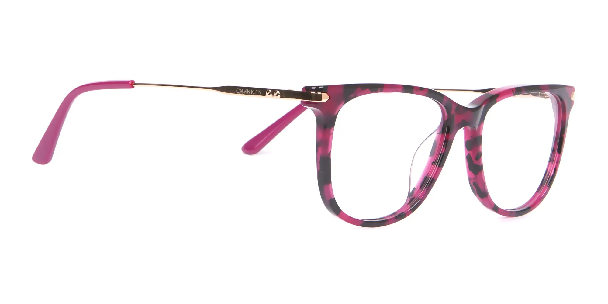 Calvin Klein CK19704 Square Glasses In Berry Tortoise-2