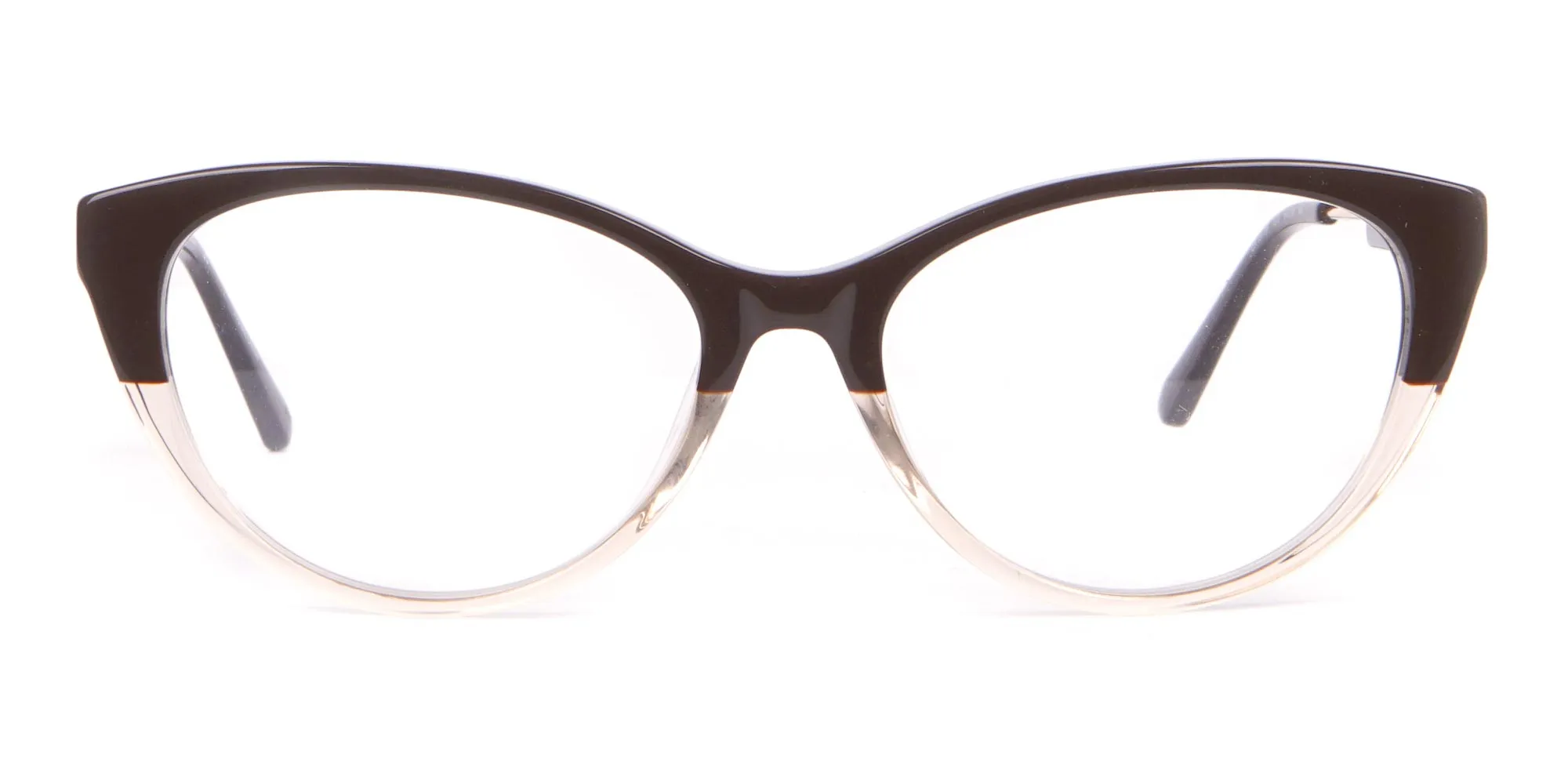 Calvin Klein CK19706 Women Two Tone Cat-Eye Glasses Brown-2