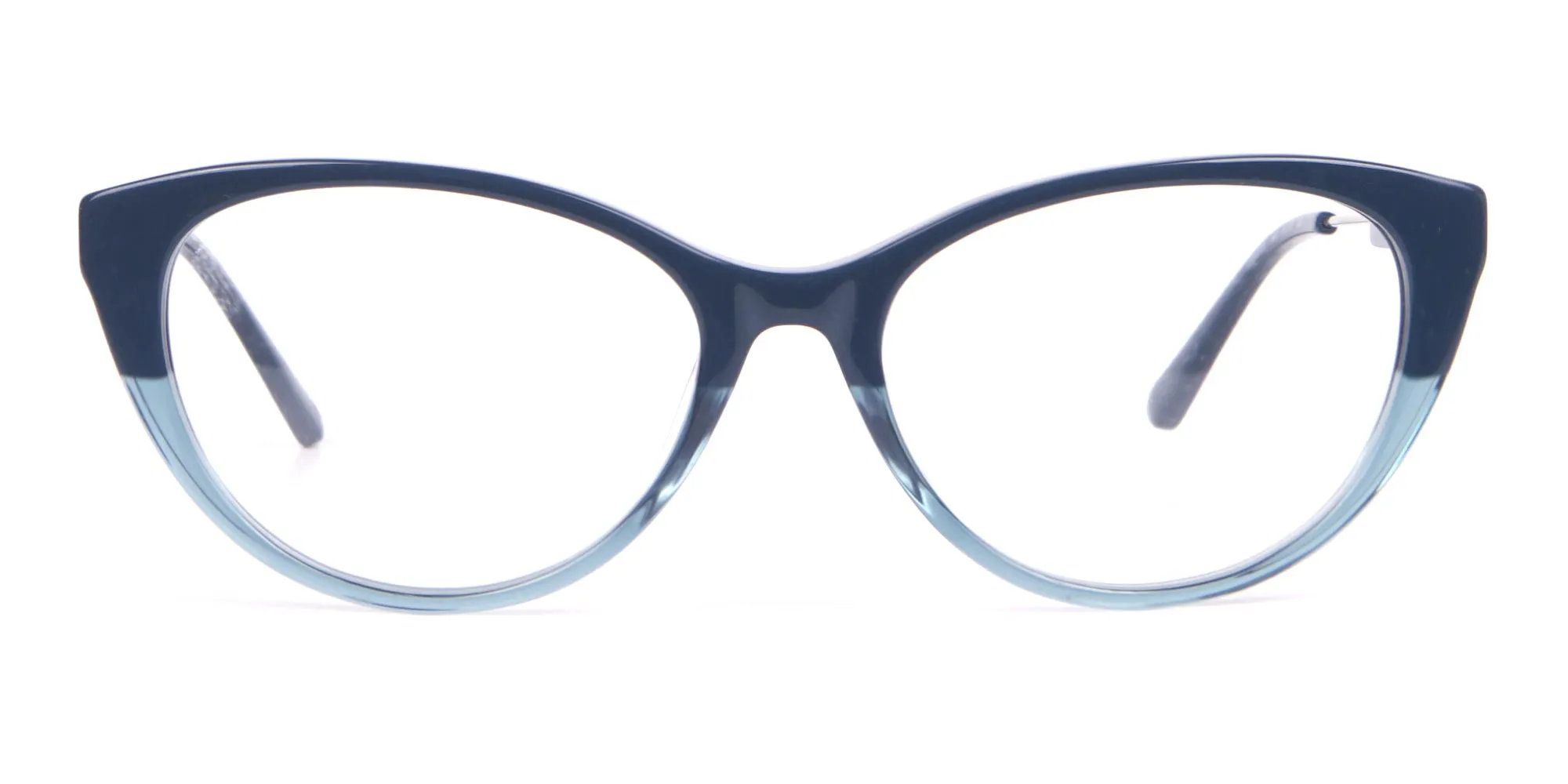 Calvin Klein CK19706 Women Two Tone Cat-Eye Glasses Blue-2