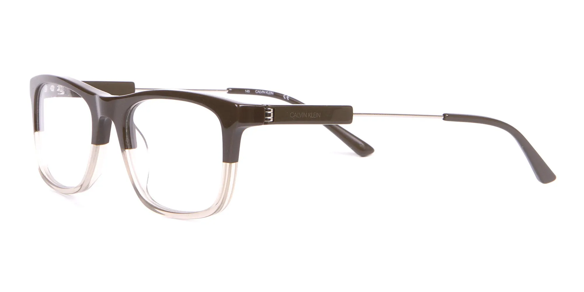 Calvin Klein CK19707 Two-Tone Rectangular Glasses In Brown-2