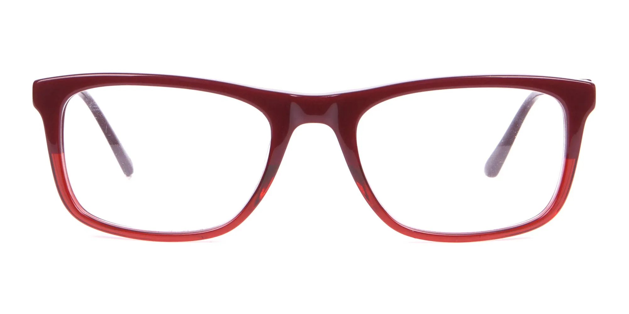 Calvin Klein CK19707 Two-Tone Rectangular Glasses Red-2