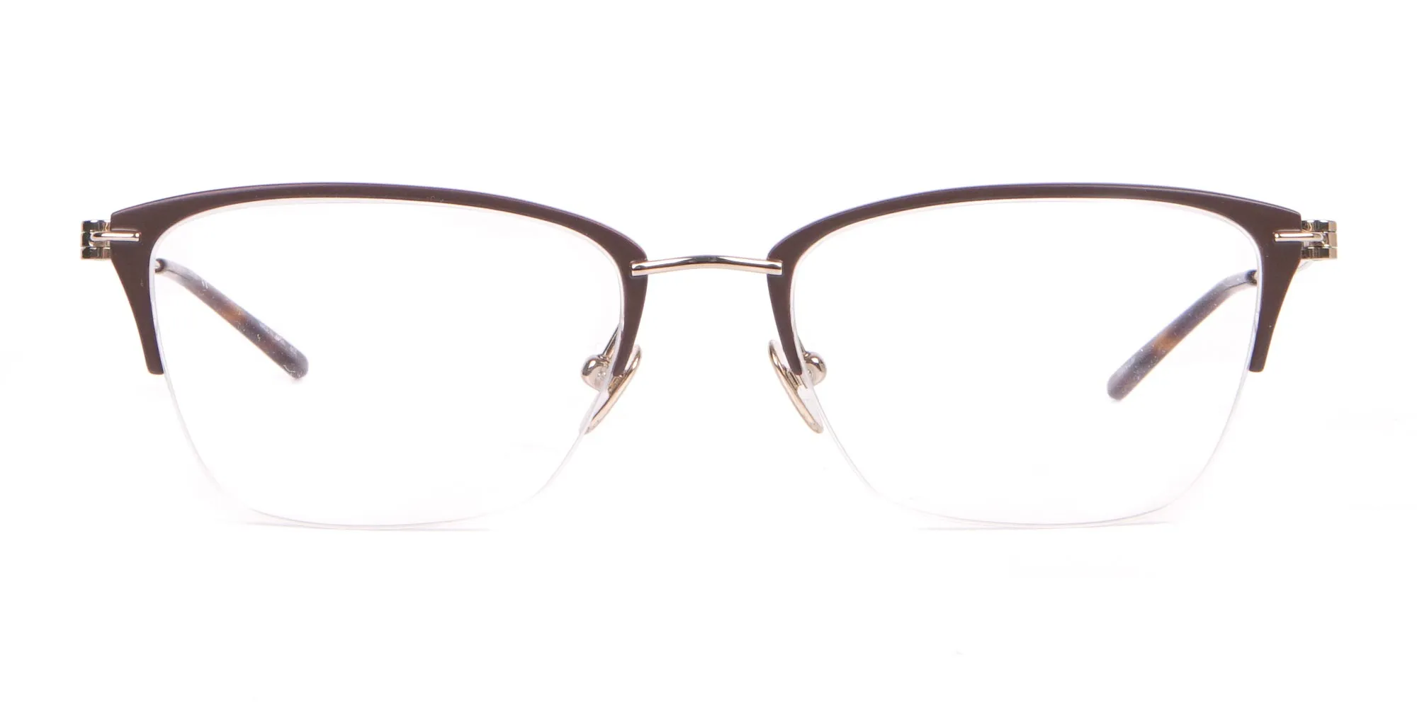 Calvin Klein CK8065 Women Half-Rimmed Glasses Matte Black-2