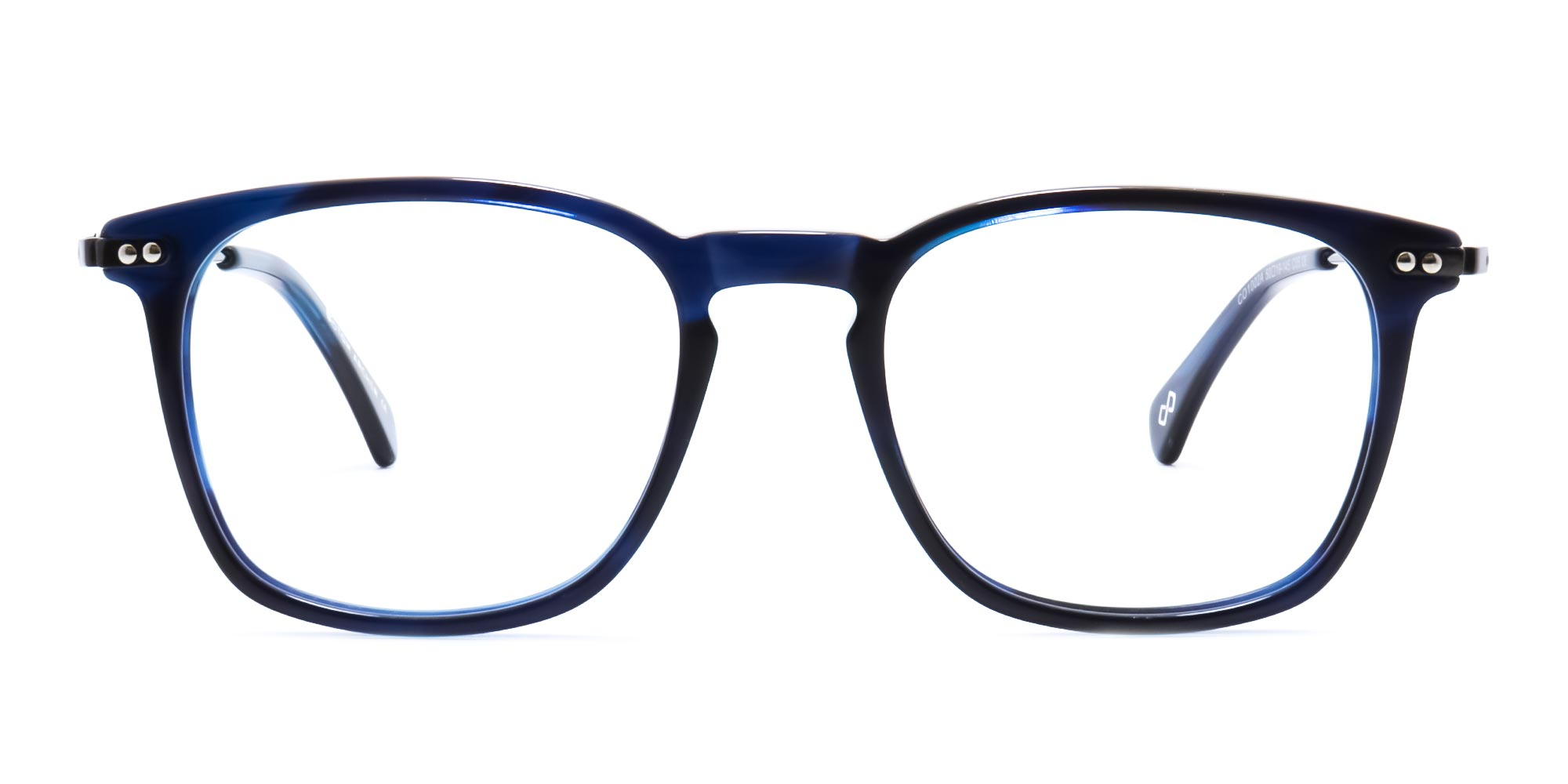 Blue Tortoiseshell square glasses -1