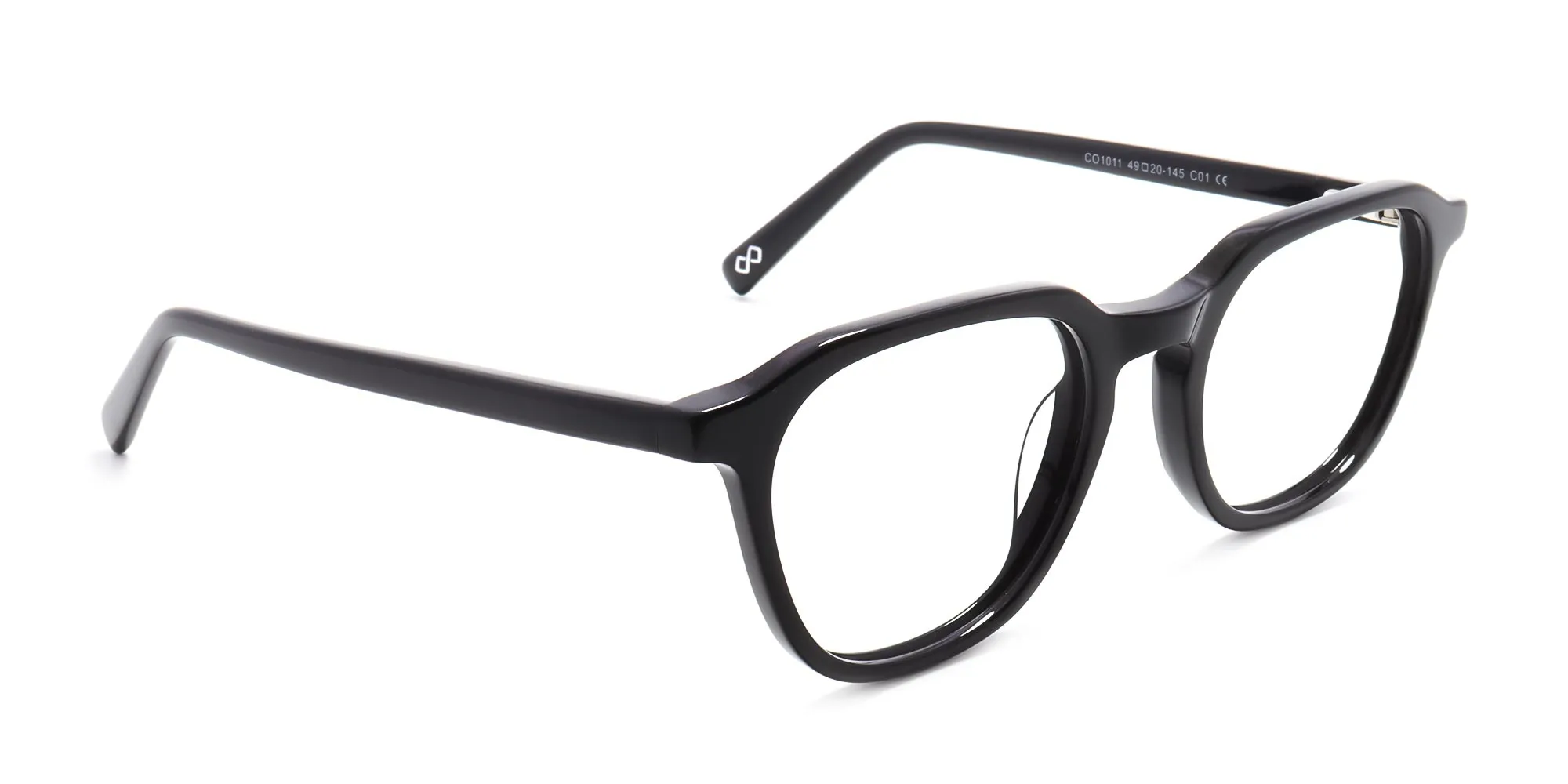 Black Full Rim Square Eyeglasses-1